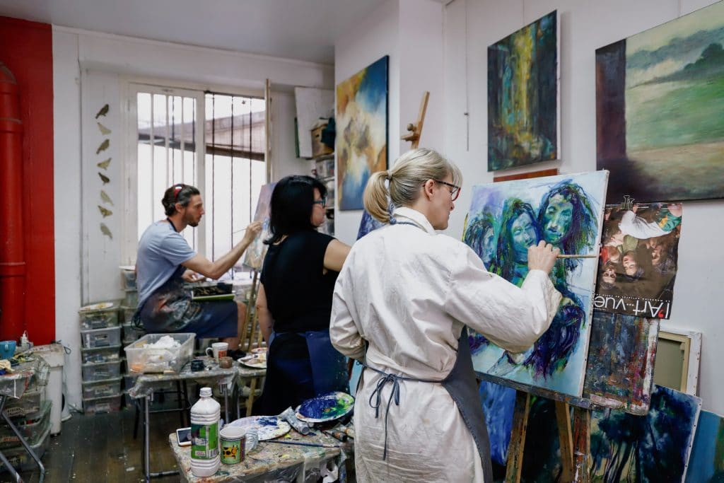 Cours de peinture adultes Atelier Oh les beaux jours Paris